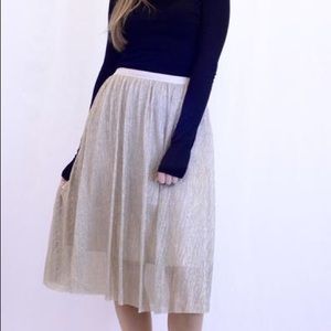 Shimmer Gold Skirt